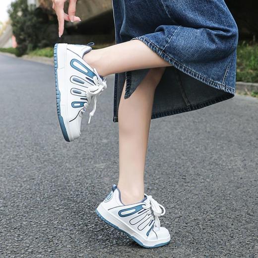 ZHR百搭小白鞋女板鞋子高街ins潮鞋子女鞋软底不累脚厚底鞋休闲鞋 商品图7
