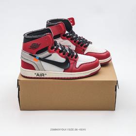 乔丹AJ1 OFF   OW联名男女高帮篮球鞋