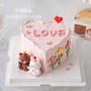 ins风情侣熊兔心形生日蛋糕 商品缩略图1
