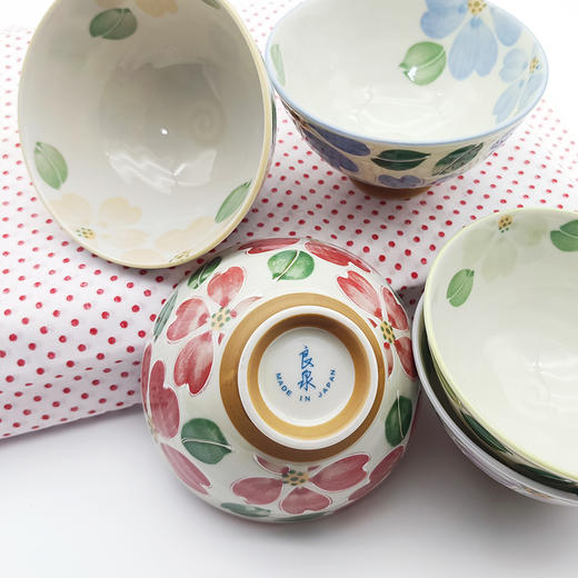 【旬彩 】日本进口美浓烧五入碗礼盒套装 泼水花卉 商品图2