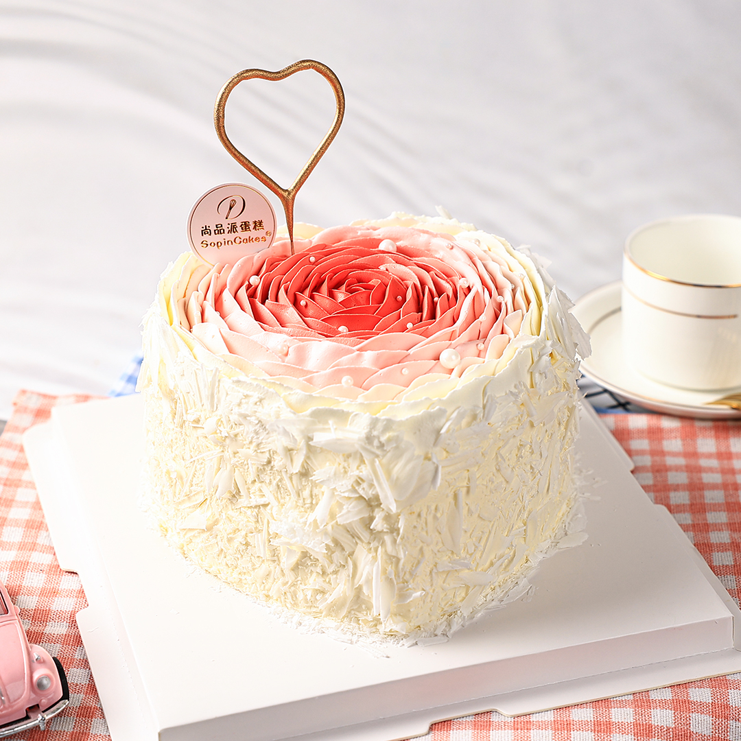 一见倾心-心形淡奶油鲜果蛋糕【惠州】