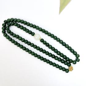 27217-18K碧玉老型约5*6mm项链