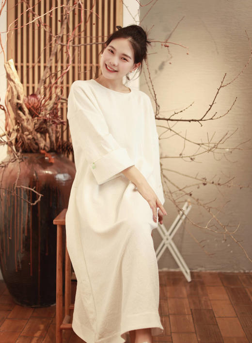 【抖音专属】连衣裙（23807462-山矾） 商品图3