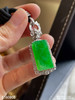 3160808，冰艳绿无事牌吊坠。具体价格微信咨询 商品缩略图5
