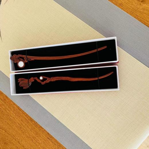 犀牛角紫檀发簪°（款式随机） 商品图1