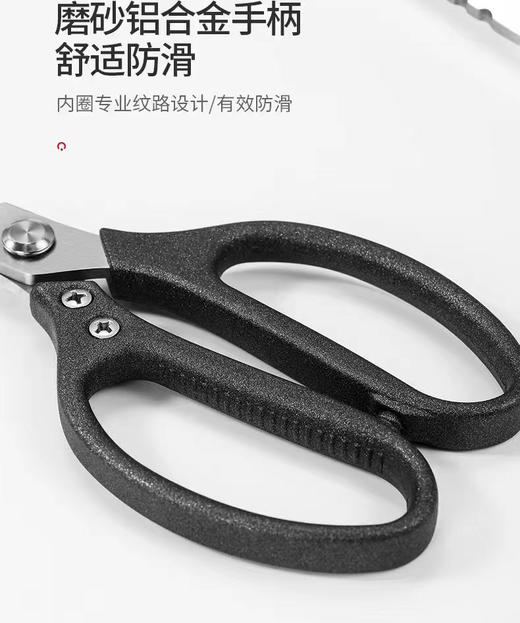  【厨房多功能剪刀】一物多用 剪骨头、开瓶盖、刮鱼鳞 铝合金手柄防滑设计 商品图5