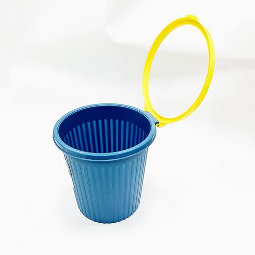 压圈式垃圾桶废纸篓杂物桶茶水桶不漏水家用酒店商用办公室厨房客厅卫生间厕所卫生桶颜色随机1个 商品图3