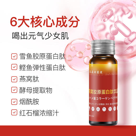 燕窝肽胶原蛋白饮(50ml*8支) 买十送一 商品图4