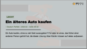 Ein älteres Auto kaufen丨L