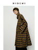 HIDEMI 棕咖色格纹经典大伞状廓形极简风衣 商品缩略图2