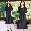 ASE-QX311   V领气质百搭时尚真丝连衣裙 商品缩略图1
