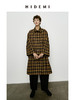 HIDEMI 棕咖色格纹经典大伞状廓形极简风衣 商品缩略图1