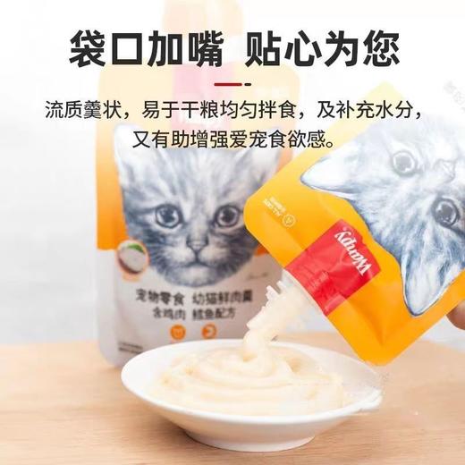 Wanpy顽皮猫鲜肉羹咕噜酱90g拌饭猫湿粮包猫罐头流质零食 商品图4