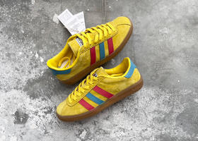 夏季特惠💰300 Adidas Originals Bermuda 绒面麂皮防滑耐磨轻便低帮板鞋