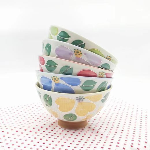 【旬彩 】日本进口美浓烧五入碗礼盒套装 泼水花卉 商品图4