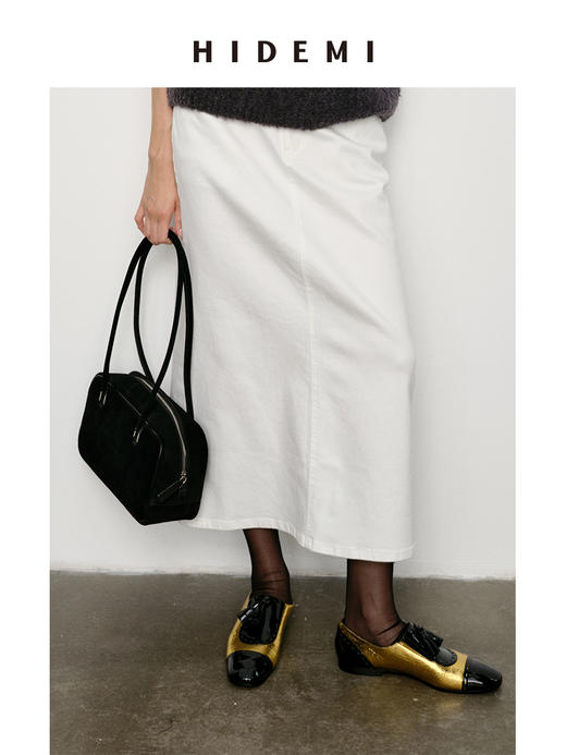 HIDEMI 麂皮波士顿两用包 可手提可腋下肩背 棕色/黑色/深咖色 商品图8