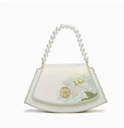 映水芙蓉中国风大气刺绣，旗袍妈妈包手提单肩斜挎包TX-P120446 商品图0