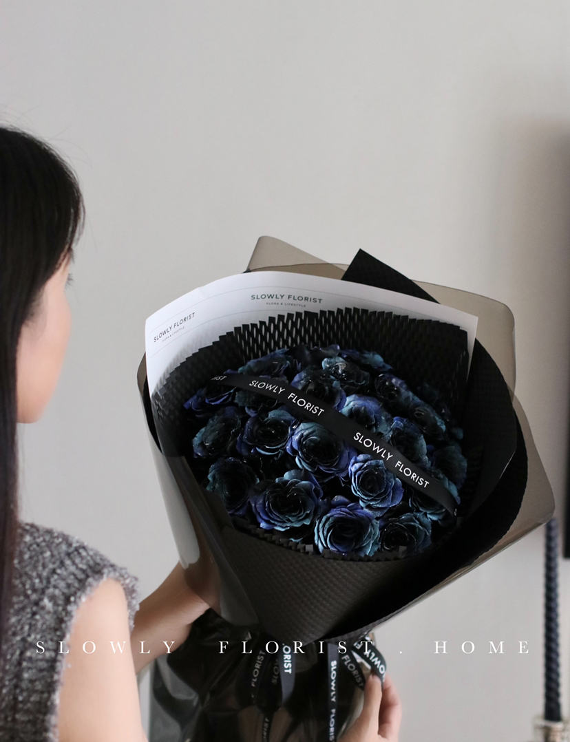 19朵星空蓝玫瑰