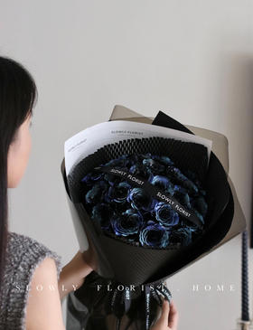 19朵星空蓝玫瑰