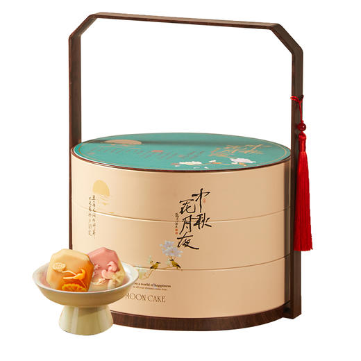 言禧 燕窝月饼480g（三层祥鸟款） 商品图4