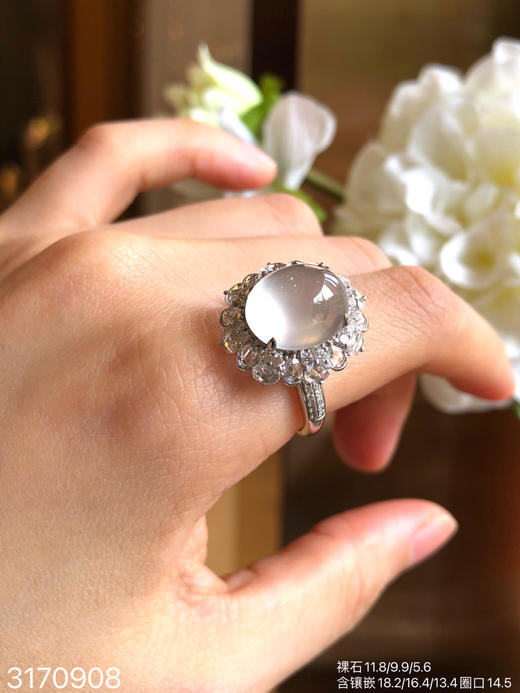 3170908，玻璃蛋面戒指。具体价格微信咨询 商品图1