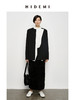 HIDEMI 可机洗羊毛极简结构感不对称门襟圆领西装西服 商品缩略图0