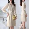 秋季新款，显瘦气质法式A字裙子赫本早秋连衣裙HR-ZRX5138 商品缩略图2