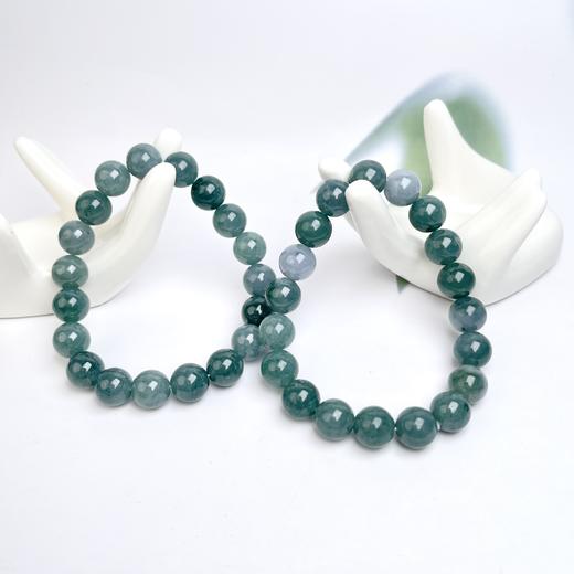 翡翠单圈手串-蓝水圆珠 商品图0