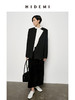 HIDEMI 可机洗羊毛极简结构感不对称门襟圆领西装西服 商品缩略图9
