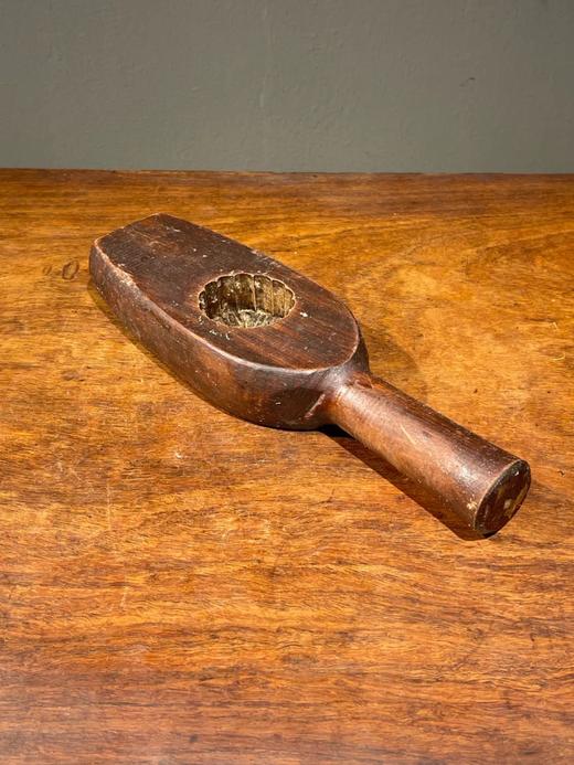 长柄硬木雕葵花纹糕饼模具，顺丰包邮 商品图3