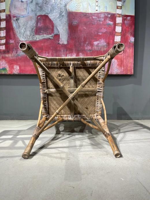 竹结构编藤高斜背凉椅，顺丰包邮 商品图10