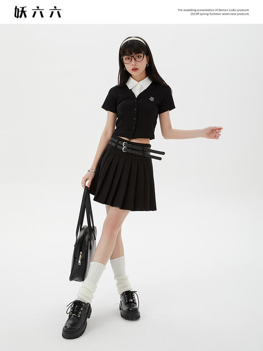 <曾小咸推荐>学院风百褶裙 商品图3