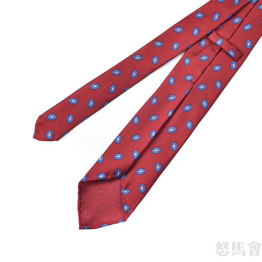 红色波点蚕丝手工领带 商品图2