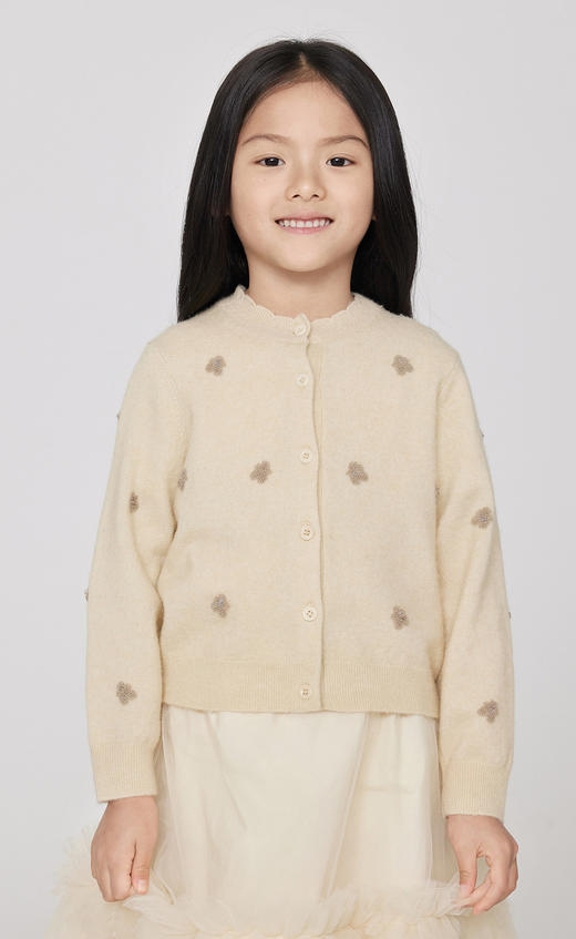 jnby  23年秋款 绵羊毛短款开襟毛衫 1N9311500 商品图6