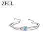 ZEGL设计师肌理系列彩色锆石手镯女手链轻奢小众精致手环开口镯子 商品缩略图1