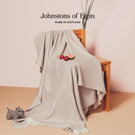 Johnstons of Elgin超细美利奴羊毛家居毯 商品图1