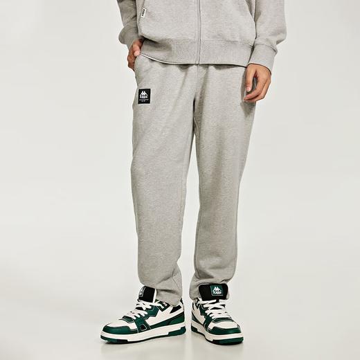 Kappa卡帕针织运动裤2023新款男抽绳松紧腰长裤休闲收口小脚卫裤 商品图0