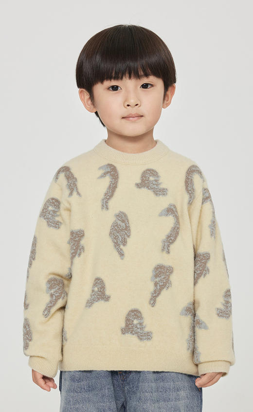 jnby  23年秋款  撞色长袖套头毛衫 1N9313240 商品图6