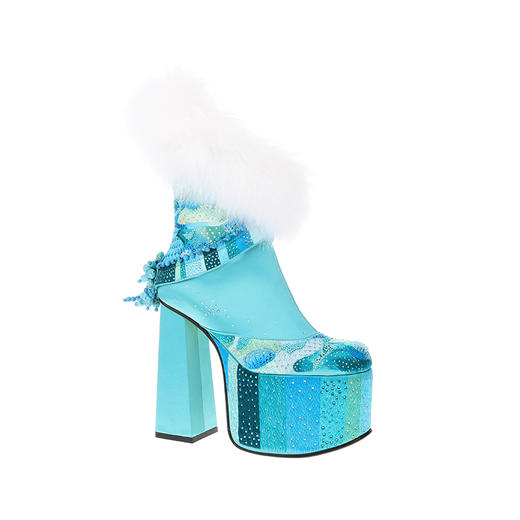 sheme藏族高原狂想曲雪域之巅全球限量版时尚奢华新中式女士短靴可定制 商品图4