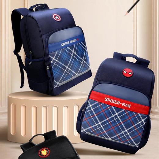 迪士尼漫威大容量条纹儿童书包小学生3-6年级书包批发 商品图0