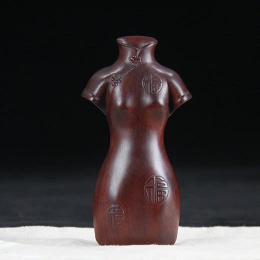 东方之美(旗袍)°酸枝木花瓶 商品图2