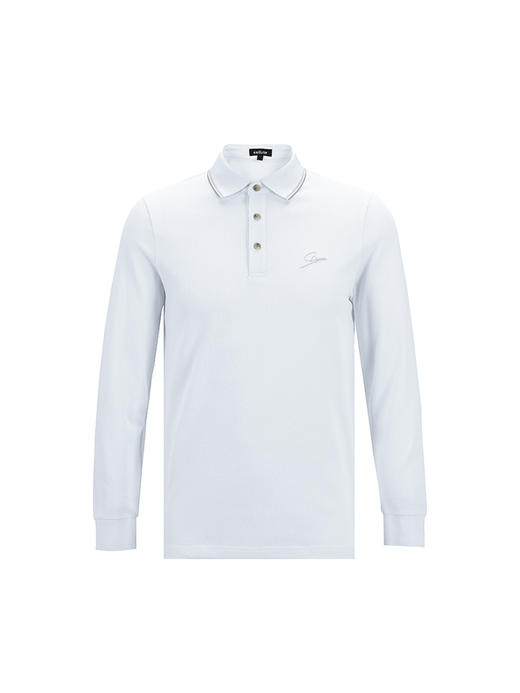 callisto多色可选全棉polo翻领长袖T恤 FSTSL300X BR/NA/WH 商品图9