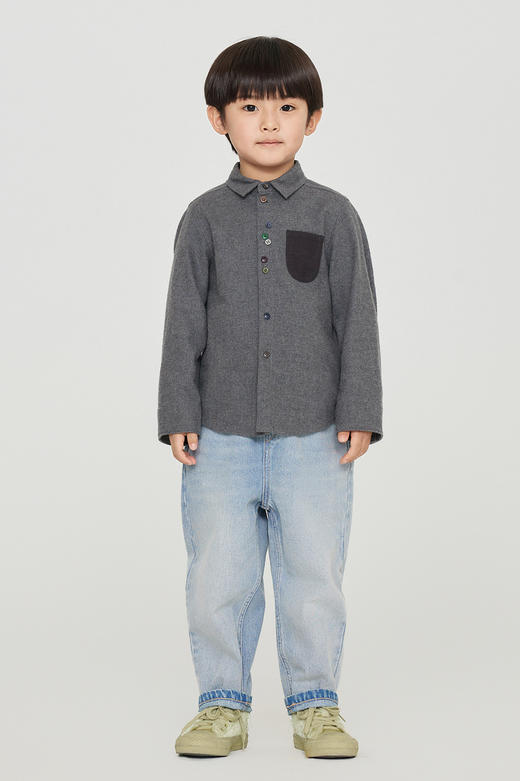 jnby  23年秋款  双面毛绒长袖衬衣  1N9210550 商品图0