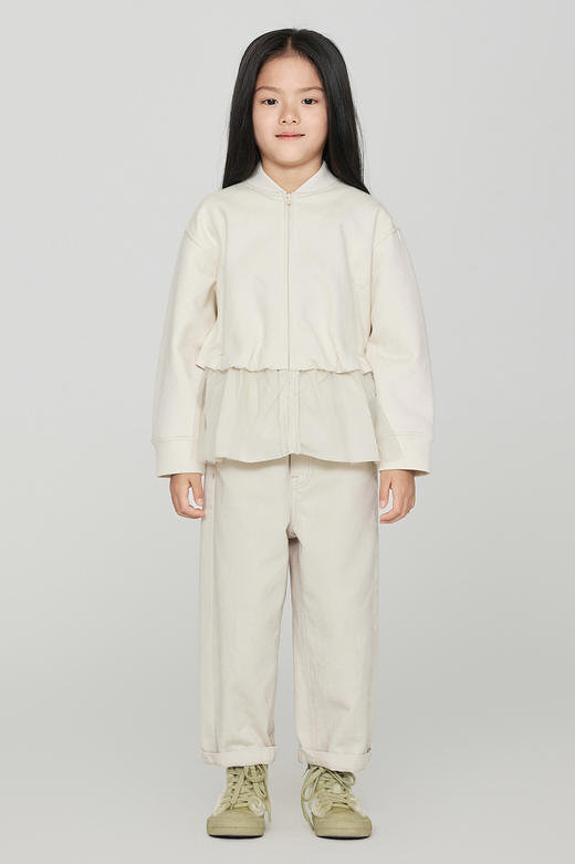 jnby  23年秋款  空气层网纱拼接开襟卫衣  1N9410560 商品图0