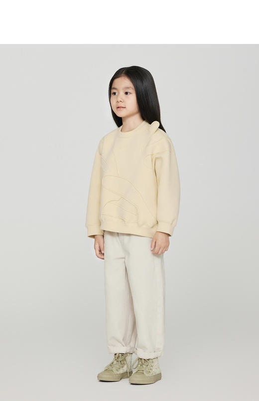 jnby  23年秋款  落肩廓形圆领套头卫衣  1N9411920 商品图4