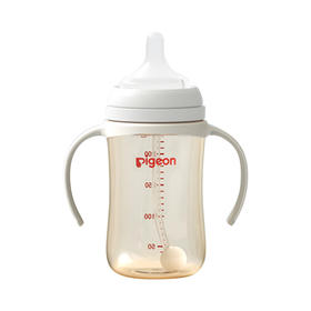 贝亲自然离乳重力球吸管奶瓶-经典款240mL（6月+）AA252/经典款330ml(12月+)AA253