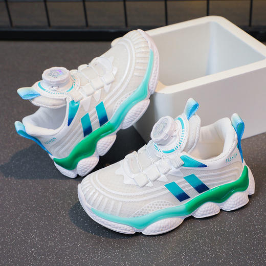 【儿童网面运动鞋】轻松穿戴，潮流百搭。男女童皆宜，透气纽扣设计li 商品图7