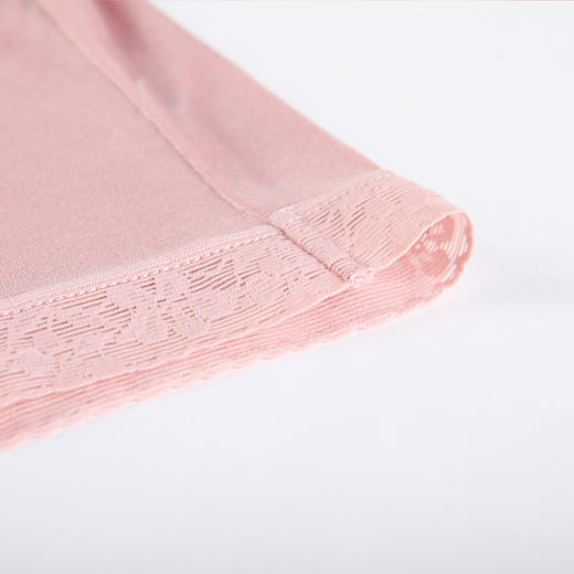 【2条装】金三塔桑蚕丝真丝内裤女士舒适高腰纯色透气蕾丝花边平角内裤（私密物品不支持退换）  NZF3C211 商品图2