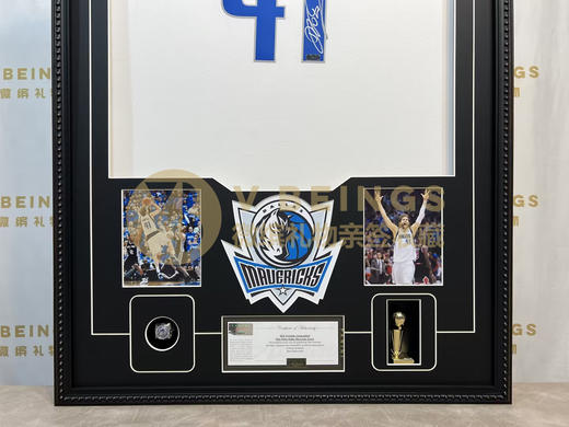 收藏系列 诺维斯基 小牛队41号白色 亲笔签名球衣 商品图3