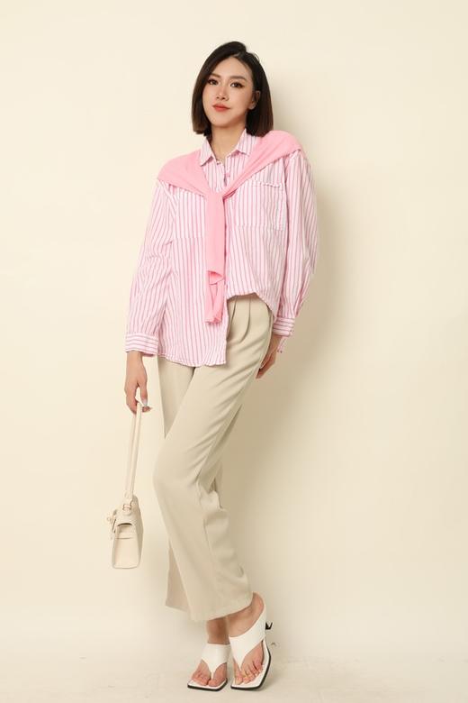 SUMMER & SAGE 条纹两件式衬衫 2498 商品图5